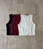 Musculosa modal soft con tachas - Imagen 2