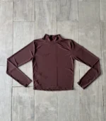 Media polera tul manga larga